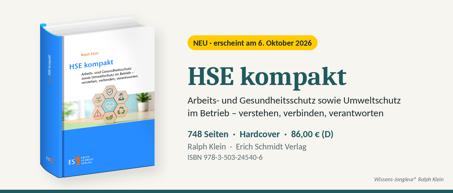 HSE kompakt – Fachbuch von Ralph Klein im Erich Schmidt Verlag
